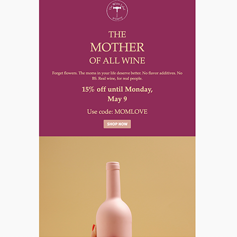 Mother's Day Wine Cheers Sale